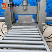 Machine de découpe et de fendage de blocs de pavés, de maçonnerie et de marbre, à moteur hydraulique, marque DECHEN, composants basse tension