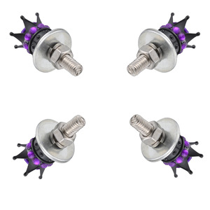 License Plate Screws With Crown Design M6 Thread For Car Motorcycle Aluminum Alloy Fasteners - Product Image 3