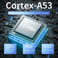 Pour console de jeu portable RG CUBEXX, écran IPS de 3,95 pouces, H700, 1 Go de RAM, prise en charge multilingue, Wi-Fi
