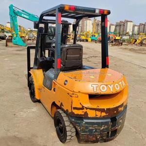 Chariot élévateur diesel d'occasion d'origine japonaise 3 tonnes 7FD30 4x4, capacité de levage 6M, en état de marche, à vendre à prix réduit - Product Image 4