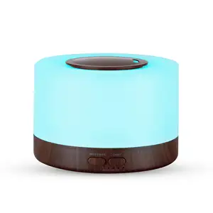 El mejor humidificador fácil de limpiar, humidificador de lámpara que cambia de color de 500ml, difusor de aroma de aceite esencial para la piel