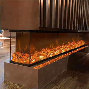 Foyer linéaire européen élégant à lumière LED 2000 MM intégré à trois côtés verre électrique hôtel coin <span class=keywords><strong>Insert</strong></span> Installation anglais - Product Image 4