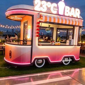 Carrito de Comida Portátil ZOWN con Diseño Interior Personalizado, Camión de Comida Móvil para Venta de Hot Dogs y Hamburguesas al Aire Libre - Product Image 1