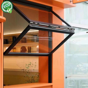 Fenêtre pliante en aluminium à double vitrage, verre trempé, ne prend pas de place - Product Image 1