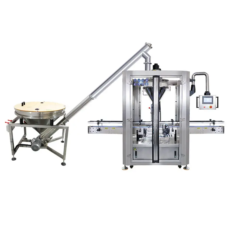 Linha de produção automática de embalagens para máquinas de enchimento de pó de leite camelo Máquina de enchimento automática multifuncional