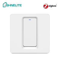 Interrupteur intelligent standard UE/Royaume-Uni, Zigbee, 1 bouton poussoir, interrupteur intelligent pour éclairage