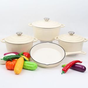 Geling Factory Custom Sky Blue Cast Iron Kitchen Cookware <strong>Sets</strong> Wholesale High Quality Nonstick Cooking <strong>Pot</strong> <strong>and</strong> <strong>Pan</strong> <strong>Sets</strong> - Product Image 3