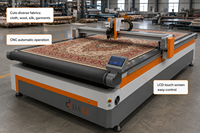 Máquina de Corte de Alfombras y Tapetes con Cuchilla Oscilante CNC Automática, Cortadora de Tela con Cuchilla Vibratoria para Venta