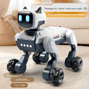 ALBASSA Nouveau R37 Chien robot télécommandé à huit roues motrices en plastique avec dialogue vocal, chant, danse, lumière <span class=keywords><strong>et</strong></span> son éducatif - Product Image 5