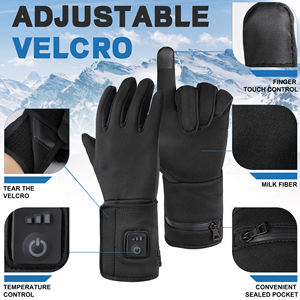 Guanti da sci ricaricabili 7.4V con fodera riscaldata a mano compatibile con Touch-Screen per guanti invernali riscaldati elettrici - Product Image 4