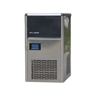 Machine à glaçons en cubes de 25 kg/jour, fonctionnement silencieux et efficace, refroidissement par air et eau, machine à glaçons commerciale pour café, bar, cuisine, restaurant