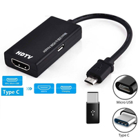 Câble vidéo graphique 1080P Micro USB vers HDTV, adaptateur convertisseur Mirco USB compatible avec Samsung