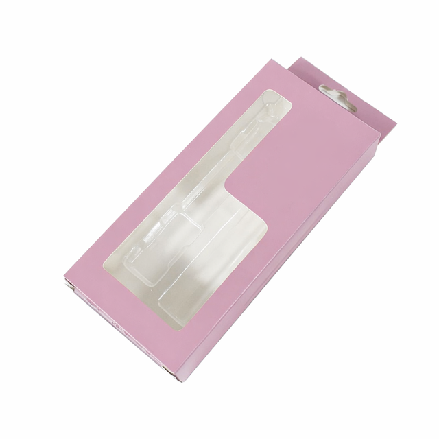 Fashion Hanger Custom Printed Color Hollow USB Cable Cardboard Boxes Custom Size Electronic Retail Window Packaging Boxes