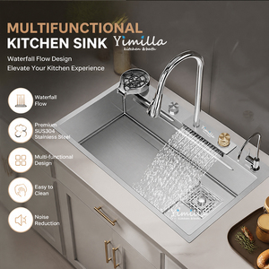 Évier de cuisine en acier inoxydable, évier multifonction tout-en-un <span class=keywords><strong>avec</strong></span> accessoires complets pour la vente en gros en Asie du Sud-Est - Product Image 1