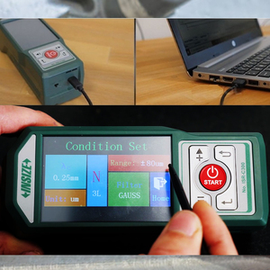 Medidor de rugosidad de superficies portátil Insize ISR-C300 de alta precisión con protección IP55, pantalla táctil integrada y tipo separable - Product Image 2