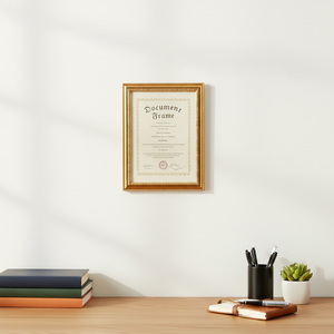 Gold Embossed Ornate <strong>Photo</strong> <strong>Frame</strong> <strong>A4</strong> 8x10 Certificate Award Diploma Document <strong>Frame</strong> Vertical Horizontal Display Wholesale - Product Image 5