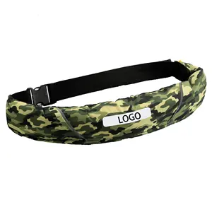 Niufurui Green camouflage adult 100N automatic manual inflatable water life vest belt pack life jacket