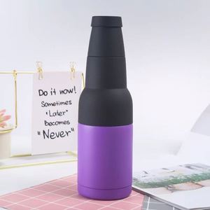 Wholesale 12Oz 304 Stainless Steel Eco-Friendly 4-In-1 Insulated Vacuum Beer <b>Bottle</b> Can Cooler With Opener - Product Image 2