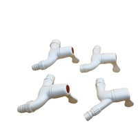 Robinet de machine à laver à tête hexagonale avec raccord femelle et bec fin en maille PVC à 4 points de 20 mm, modèle W12 25 mm