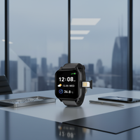 Reloj Inteligente para Personas Mayores 2025 QC V14 2032 4G con Rastreador SOS, Pantalla TFT de 1.57'', Carcasa Cuadrada de Silicona, Resistente al Agua IP68, Alerta de Caídas y Geocerca