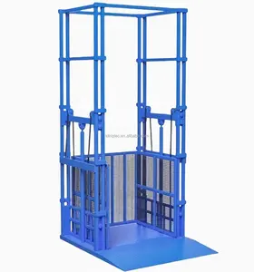 Processing customized guide rail type hydraulic lifting cargo elevator chain elevator hydraulic lifting platform