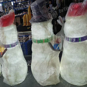 Lampes décoratives LED en forme de bonhomme de neige pour extérieur, IP65, pour Halloween, Thanksgiving, Noël, mariage, parc, aménagement paysager et éclairage d'événements - Product Image 6