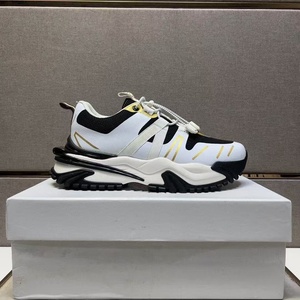 Zapatos de diseñador de marca, de cuero genuino de alta calidad, con cordones, suela gruesa, malla ligera, estilo deportivo de alta gama, zapatos modernos. - Product Image 2