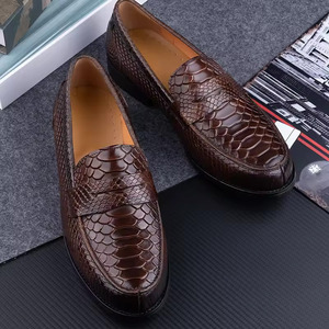 High Quality Genuine Leather <b>Waterproof</b> Men's <b>Shoes</b> Handmade Custom Comfortable <b>Slip</b>-<b>On</b> Trendy for Casual Daily Wear Weddings - Product Image 3