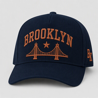 Casquette de baseball personnalisée avec broderie Old English, 5 panneaux, visière incurvée, style Dad Hat, streetwear urbain West Coast, vente en gros, faible MOQ