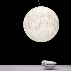 Luminaire suspendu en papier japonais à haut plafond D60CM D80CM D100CM Lumières de goutte de lune Lustres LED - Product Image 4