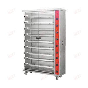Rôtissoire à poulet électrique à gaz commercial grand four à rôtir 2/3/4/5/6/7/8/9 brochettes Machine à griller le poulet - Product Image 1