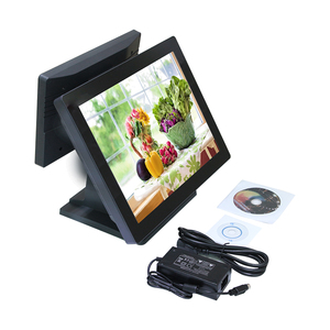 ระบบ POS สำหรับร้านค้าปลีกในร้านอาหารซูเปอร์มาร์เก็ตระบบ POS หน้าจอสัมผัสแบบครบวงจรขนาด15นิ้ว Win10 11 GB แรม4GB 64G