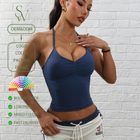 Soutien-gorge de sport sans coutures mat à maintien élevé, effet amincissant pour le dos, avec coussinets intégrés – Nouveauté très prisée