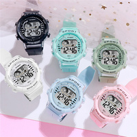 Jam Tangan Anak SYNOKE 9631 Layar LED, Tali Silikon Lembut, Jam Tangan Digital Elektronik untuk Siswa, Hadiah