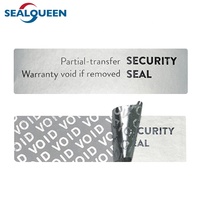Étiquette de sécurité inviolable de haute qualité, autocollant de garantie, sceau de garantie, étiquettes personnalisées avec logo, étiquette d'emballage de sécurité auto-adhésive