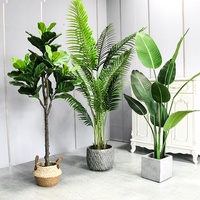 Großhandel Baifeng Marke Künstliche Areca-Palme Garten-Dekorationspflanzen für Innen und Außen Moderne Grüne Kunststoffpflanze MOQ 10 Stück