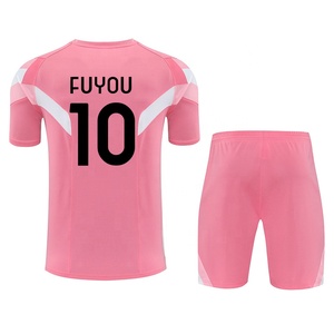 Ensemble d'entraînement 25-26Club : Maillot de football personnalisé à manches courtes pour homme, survêtement athlétique à séchage rapide 100% coton - Product Image 2