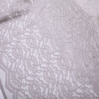 Tissu en dentelle ajourée respirant 90 % nylon pour femme, collection Automne Hiver 2025, bordure unie teinte, haute qualité, mode