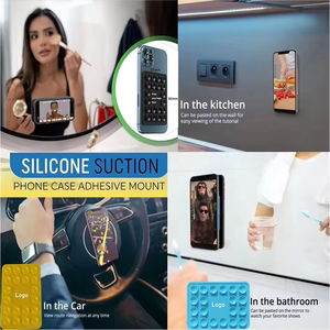 Support de téléphone en silicone personnalisé avec ventouse, cadeau promotionnel, 20 ventouses en silicone unilatérales - Product Image 2