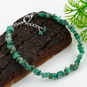 Pulsera de cristal con pepitas de esmeralda natural para mujer, joyería de 8 pulgadas, pulsera de cuentas crudas, regalo para ella - Product Image 4