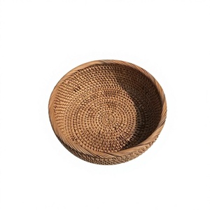 Paniers à fruits en rotin d'origine vietnamienne, écologiques, taille et couleur personnalisables, pour la maison et la cuisine, échantillon gratuit, empilables, rangement - Product Image 1