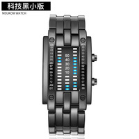 Montre numérique binaire à double cadran en alliage et acrylique, best-seller du commerce transfrontalier, pour hommes, femmes, étudiants et couples