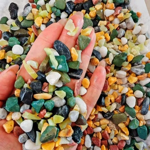 <span class=keywords><strong>Galets</strong></span> de verre perméables à l'eau, polis à l'eau, en pierre naturelle, cinq couleurs, adhésifs - Product Image 1