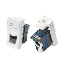 Jack Keystone de Type français, 45x45mm, Legrand style RJ45 CAT6A UTP, promotion Offre Spéciale