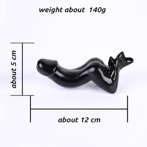Bloc et cube de cristal naturel sculpté 12 cm, obsidienne noire écologique, corps de femme, pénis, pour décoration intérieure - Product Image 2