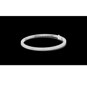 กำไลเทนนิสเพชรเลี้ยงในห้องปฏิบัติการสีโรสโกลด์คลาสสิก ทำจากทอง 14K 18K เครื่องประดับหรูหราสง่างามสำหรับผู้หญิง โดดเด่นด้วยความคลาสสิกเหนือกาลเวลา - Product Image 6