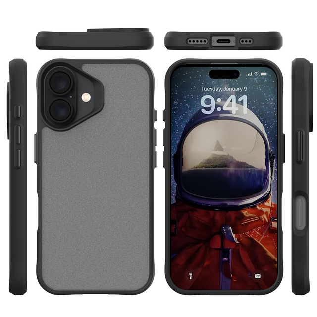 Luxury Matte PC Cover Hard Case for iPhone 16 13 12 Mini 15 14 Pro Max Thin Frosted Bumper Case for iPhone 14 15 Plus Cover