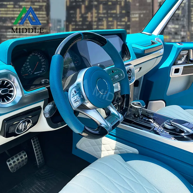 MIDDLE dernière conception bleu émeraude 2002-2018 accessoires intérieurs de voiture mise à niveau intérieure de classe G pour mercedes-benz W463 à W464