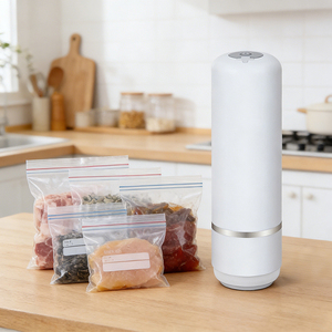 Macchina per Sottovuoto Elettrica Domestica Senza Fili, Pompa per Alimenti Ricaricabile con Aspirazione Potente e Funzione One-Key in ABS - Product Image 6