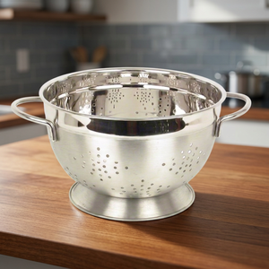 Passoire en acier inoxydable écologique avec poignées, passoire de cuisine durable de Mayur Exports Rajasthan - Product Image 2